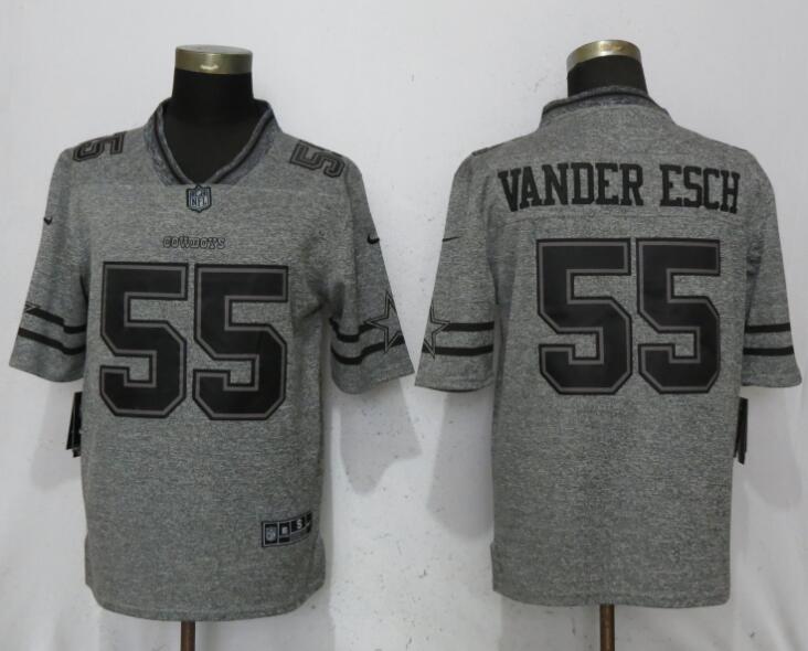 Men Dallas cowboys 55 Vander esch Gray Vapor Untouchable Stitched Gridiron Nike Limited NFL Jerseys